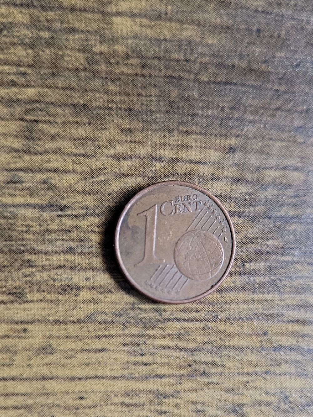 1 Euro Cent Coin - Copper Tone